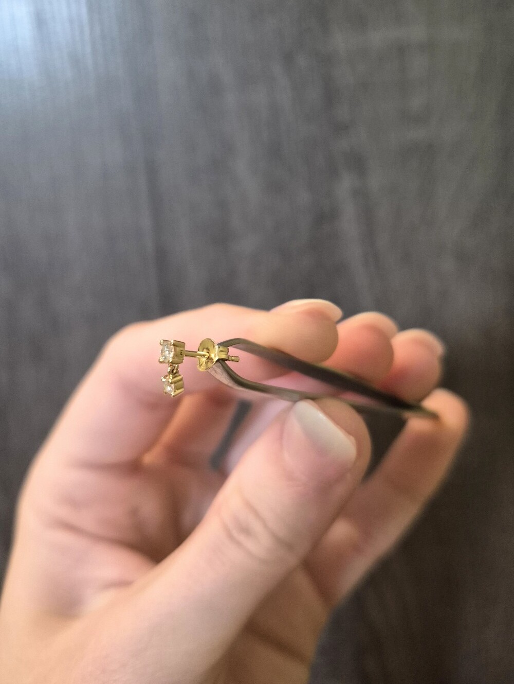 Mejuri 14k Gold Single Droplet Stud - Picture 5 of 6